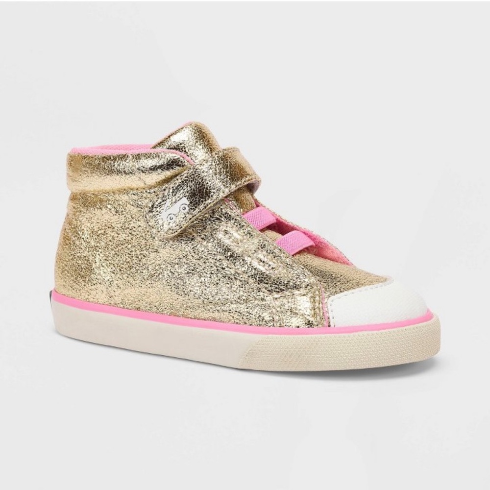 See Kai Run basics Belmont II gold shine toddler girls sneaker size 12